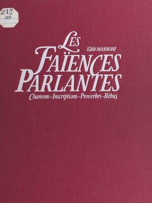 cover image of Les faïences parlantes